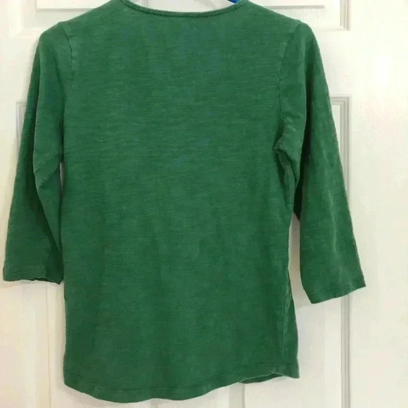Eddie Bauer Green 3/4 Length Sleeve Shirt Small - Picture 9 of 12